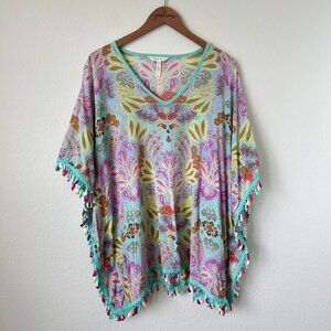 Matilda Jane Swim Coverup Womens Small Pastel Paisley Tassel Boho Beach S